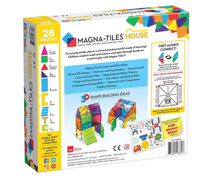 Magna-Tiles® House 28-Piece Set - The Crib