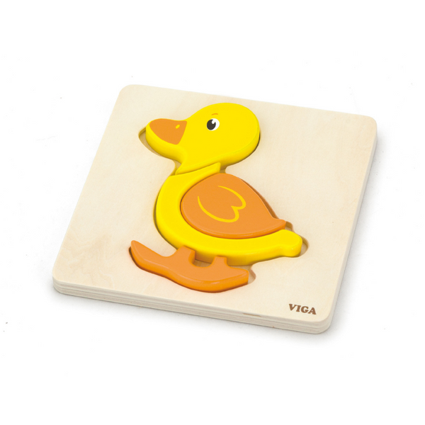 Shape Block Puzzle - Duck - The Crib