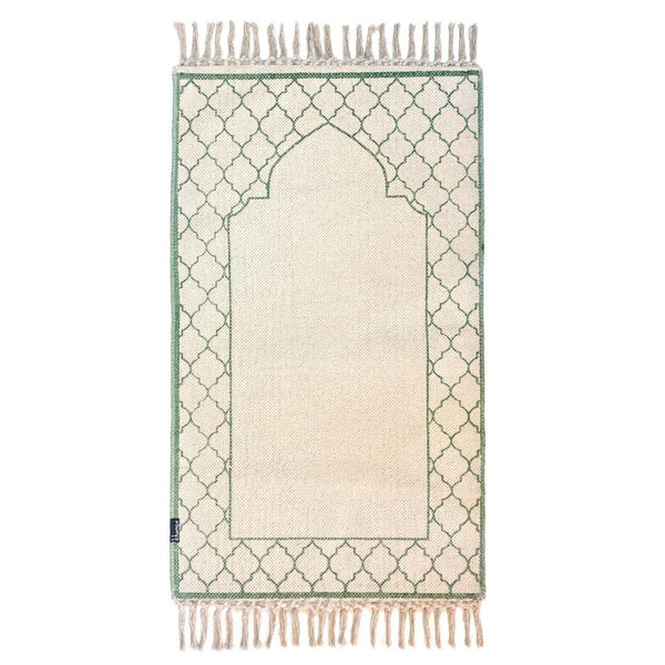 Organic Cotton Mini "PLUS" Prayer Mat for Children - Akhdar Green - The Crib