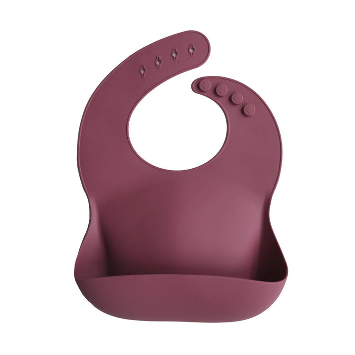 Silicone Baby Bib, Solid Colors - Forest Green - The Crib