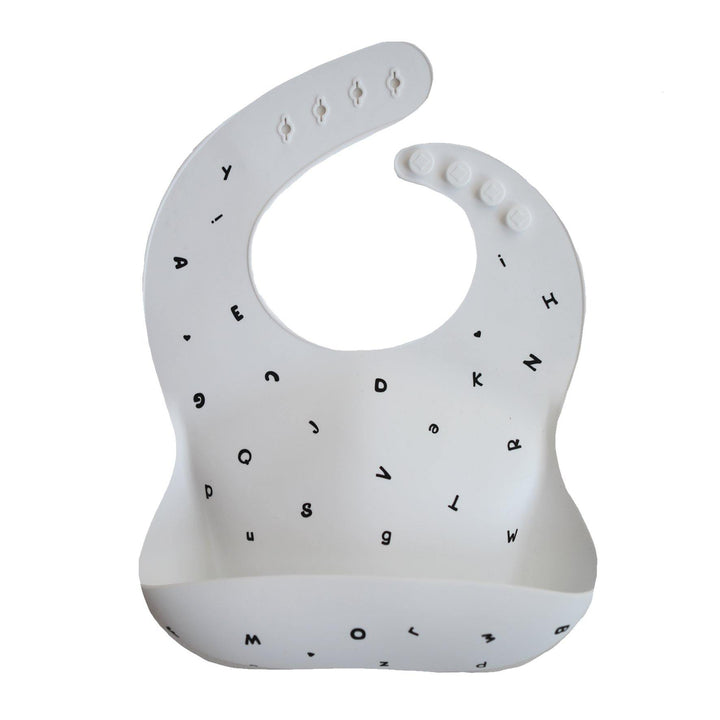 Silicone Baby Bib, Printed Colors - Brown Safari - The Crib