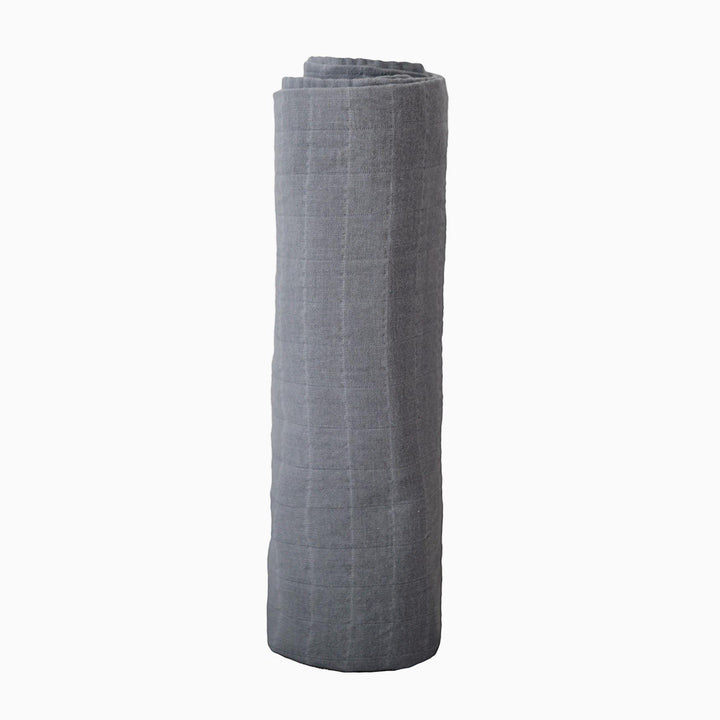 Swaddle Blanket Organic Cotton - Belgian Grey - The Crib