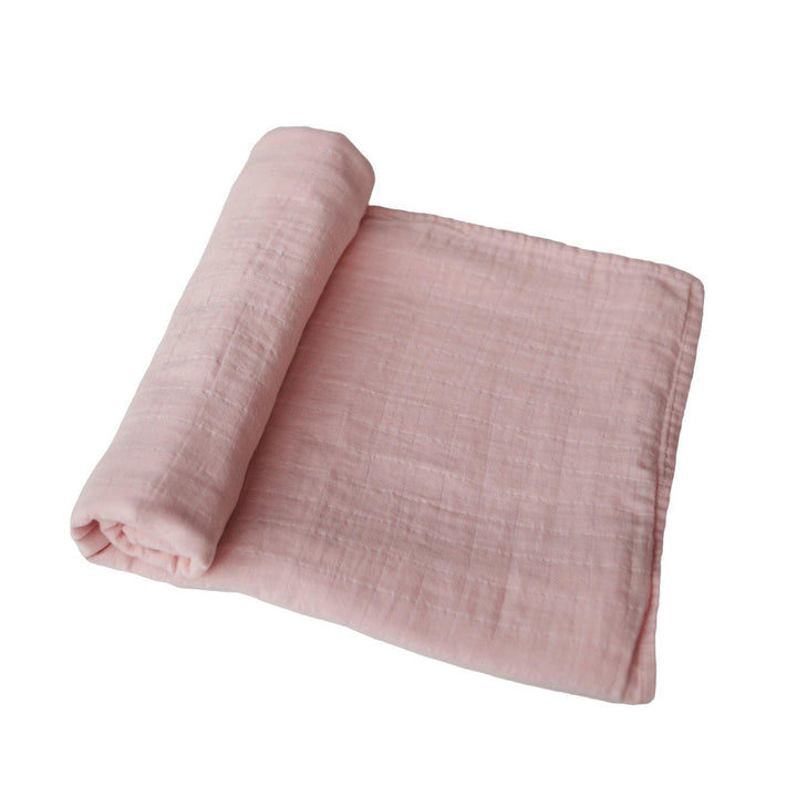 Swaddle Blanket Organic Cotton - Rose Vanilla - The Crib
