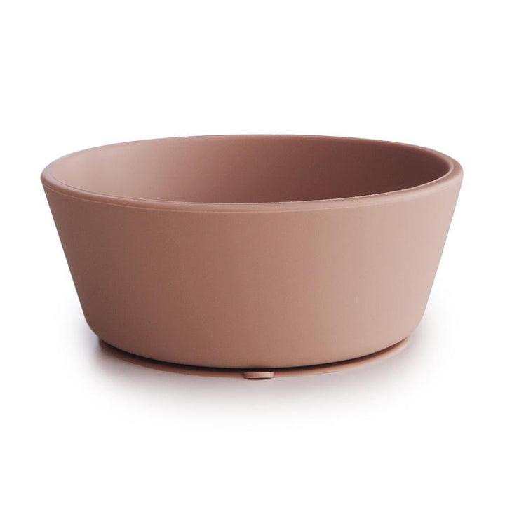 mushie silicone bowl blush