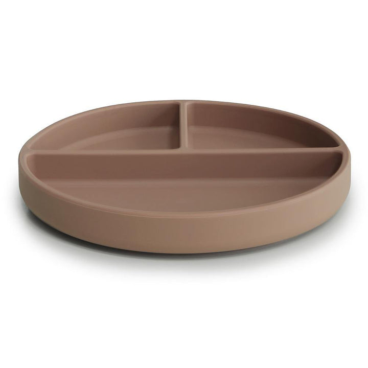 Silicone Divided Plate - Natural - The Crib