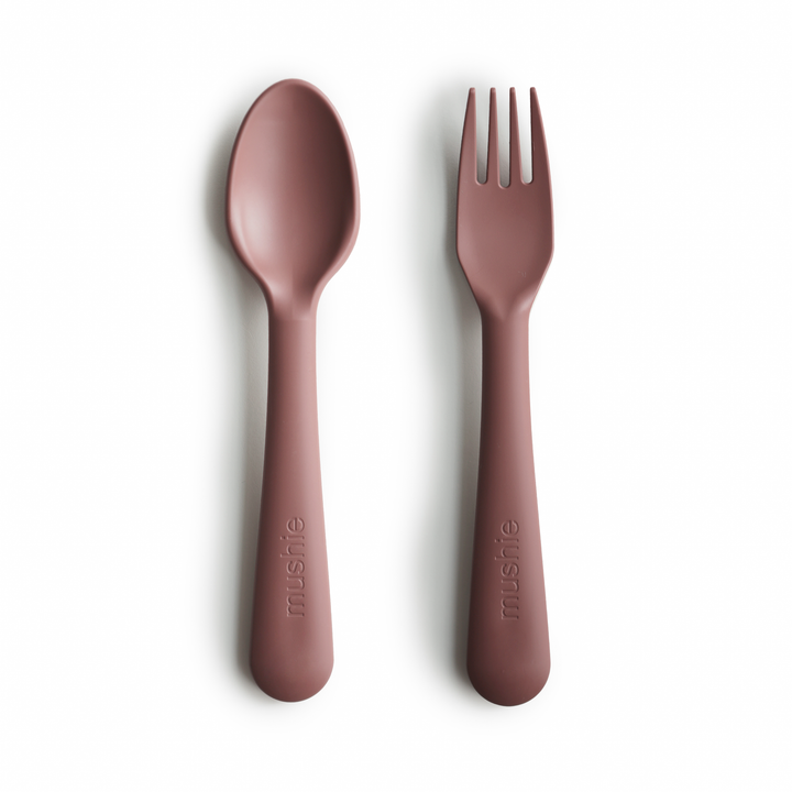 mushie fork and spoon woodchuck