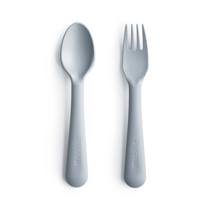 mushie fork and spoon cloud