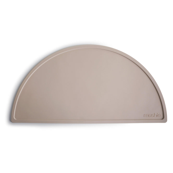 Silicone Place Mat, Solid Color - Stone - The Crib