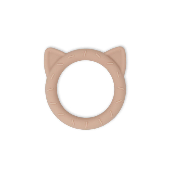 mushie teether cat blush