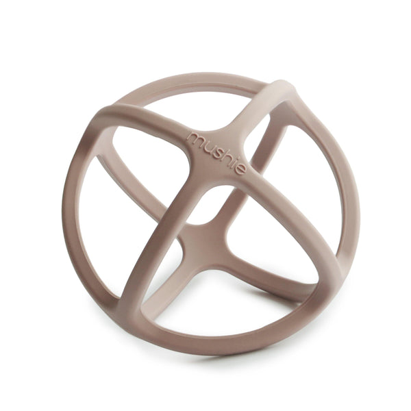 mushie teether ball shifting sand
