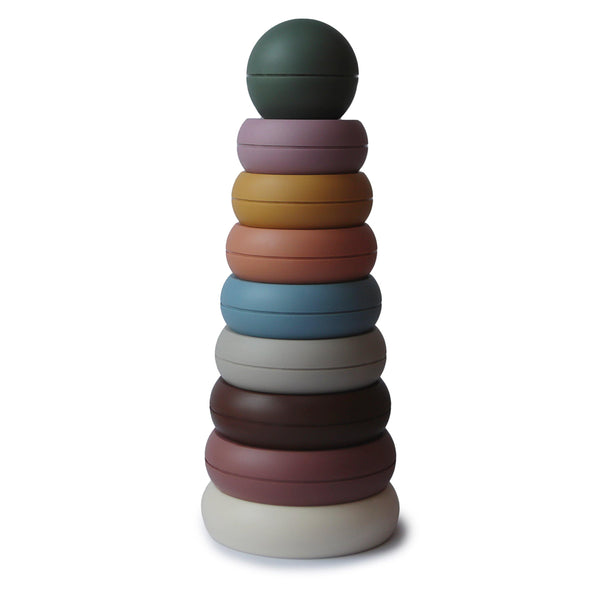 Stacking Ring Tower - Rustic - The Crib
