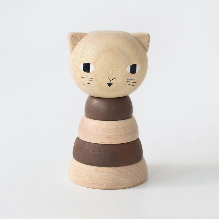 Wee Gallery Wood Stacker Toy Cat