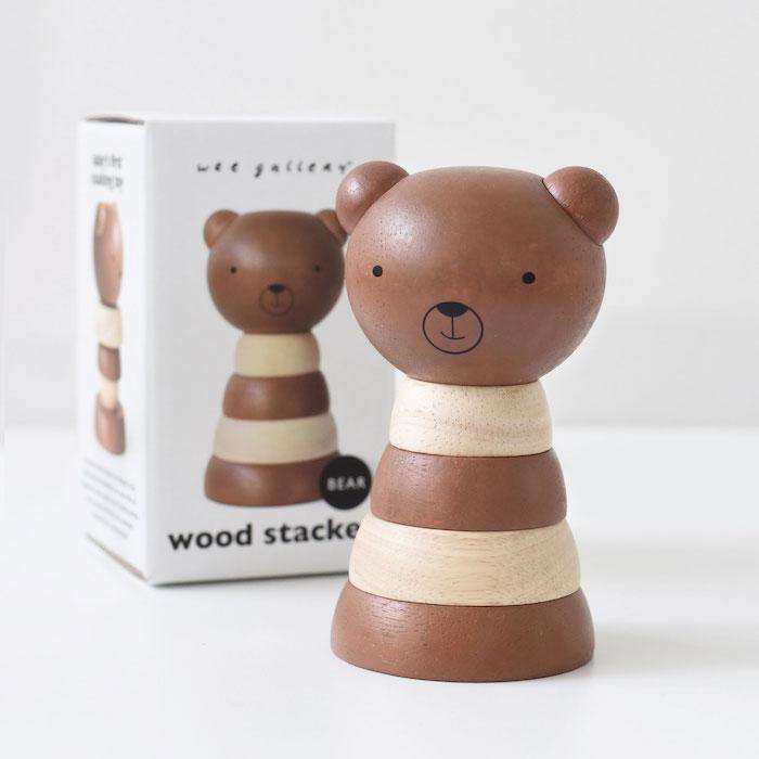 Wee Gallery Wood Stacker Toy Bear