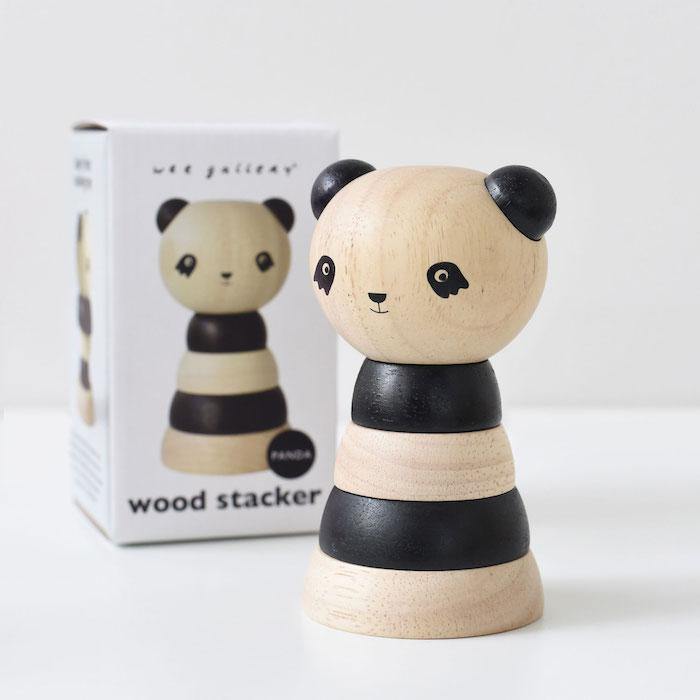 Wee Gallery Wood Stacker Toy Panda