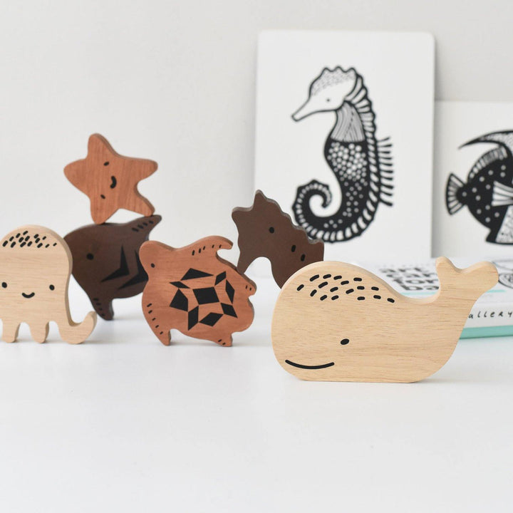 Wooden Tray Puzzle - Ocean Animals - The Crib