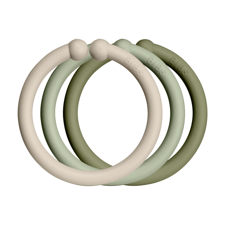 Loops 12pcs - Blush / Woodchuck / Ivory - The Crib
