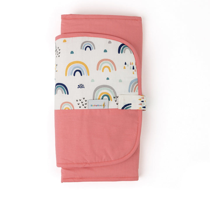 Diaper Pouch - Pink Rainbow - The Crib