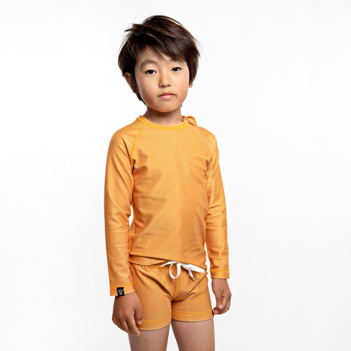 Golden Ribbed Long Sleeve Tee - The Crib