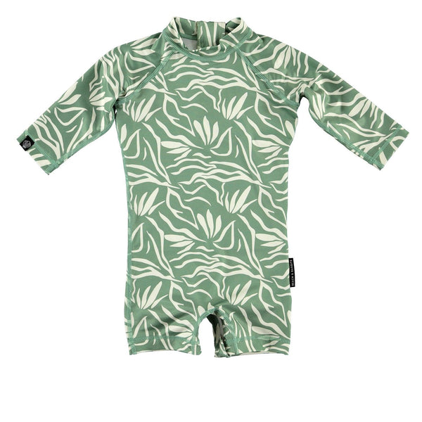 Hello Tropical Long Sleeve Baby Swimsuit - The Crib