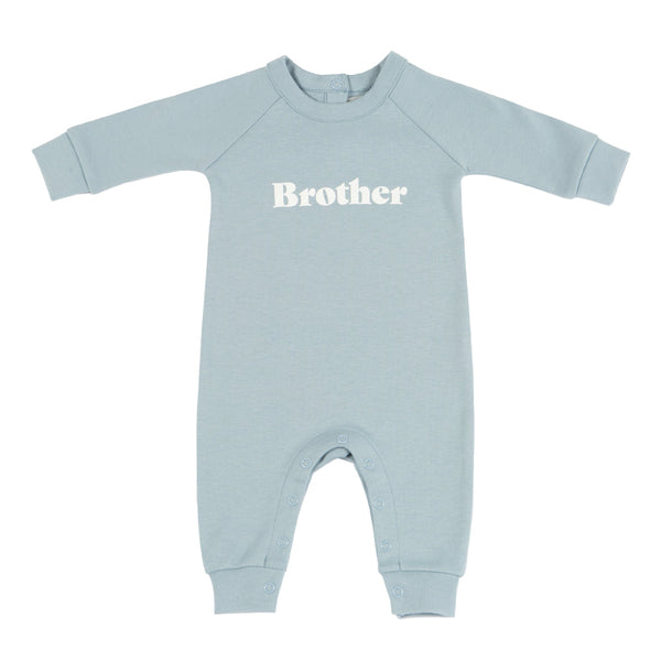 All in One 'Brother' Sleepsuit - Sky Blue