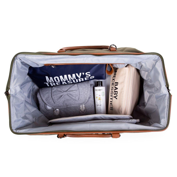 Mommy Bag - Kaki Canvas - The Crib