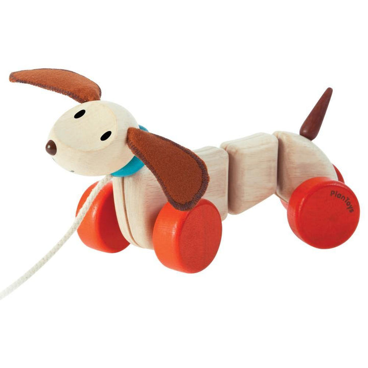 Wooden Pull Along Happy Puppy - The Crib