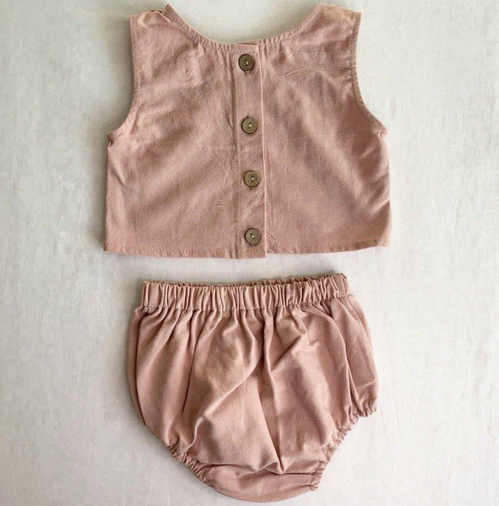 Jessie Vest Top and Bloomer Set - The Crib