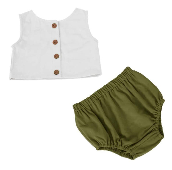Jessie Vest Top and Bloomer Set - The Crib