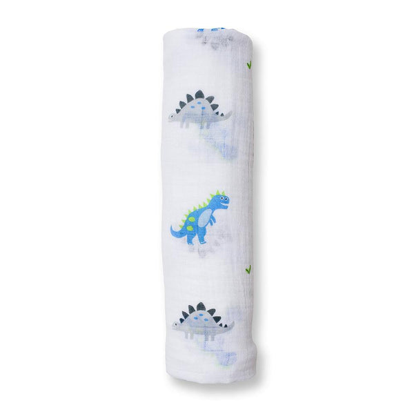 Muslin Swaddle - Prehistoric Pals - The Crib