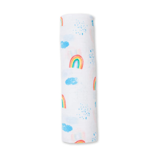 Muslin Swaddle - Rainbow Sky - The Crib