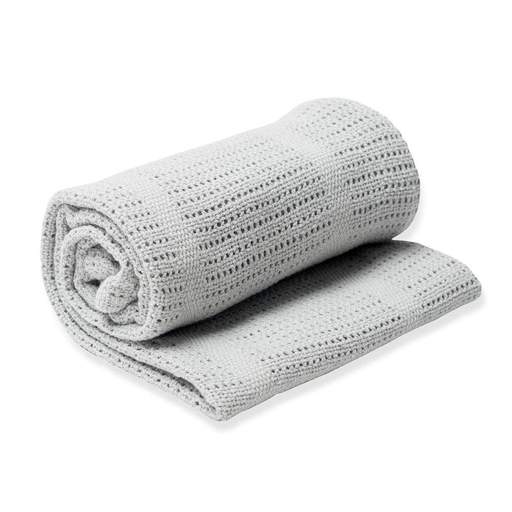 Cellular Blanket - Grey - The Crib
