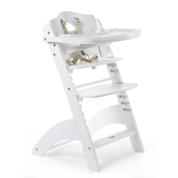 Lambda 3 Baby High Chair - White - The Crib