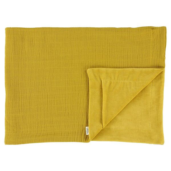 Fleece Blanket - Bliss Mustard - The Crib