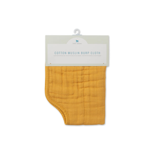 Cotton Muslin Burp Cloth - Mustard - The Crib