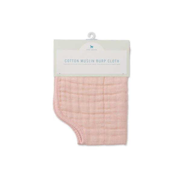 Cotton Muslin Burp Cloth - Rose Petal - The Crib