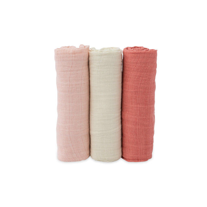 Cotton Muslin Swaddle Set (3 Pack) - Summer Poppy - The Crib