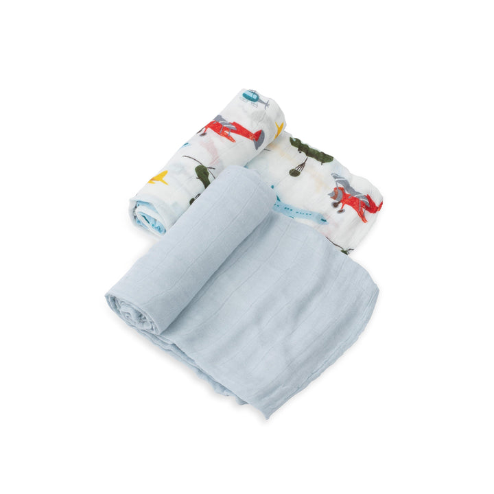 Little Unicorn Deluxe Muslin Swaddle Set 2 Pack Airshow