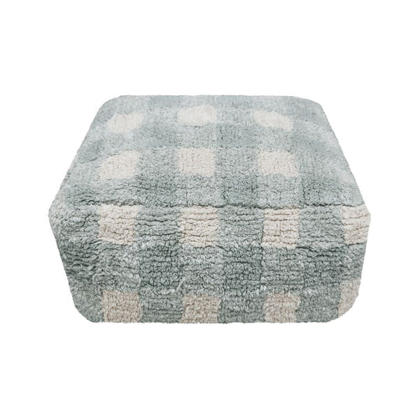Pouf Vichy - Blue Sage