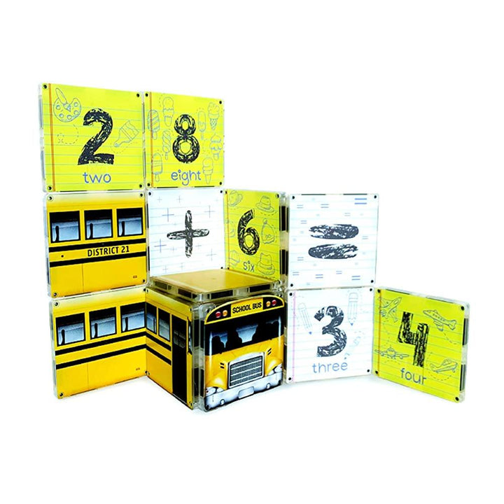 Magna-Tiles® 123 School Bus - The Crib