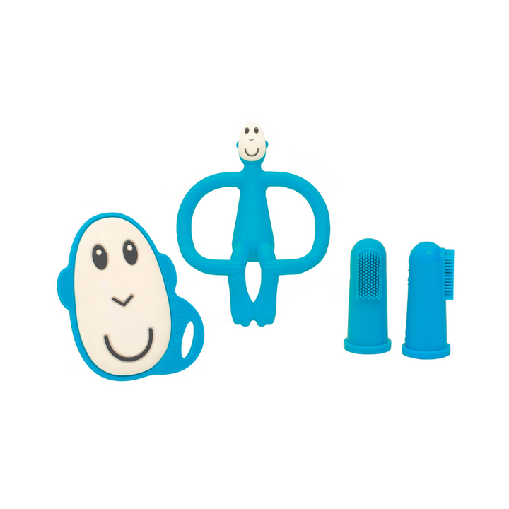 Matchstick Monkey Teething Starter Set Blue