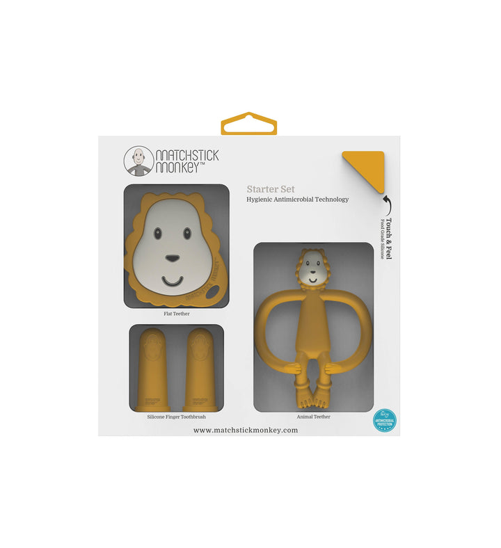 Matchstick Monkey Teething Starter Set Lion