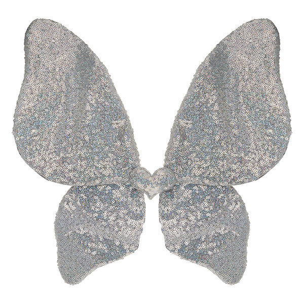 Sparkle Sequin Wings - Silver