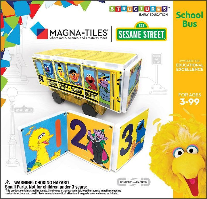 Magna-Tiles® Sesame Street | School Bus - The Crib