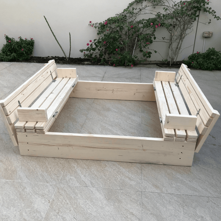 Sandpit with Bench - The Crib