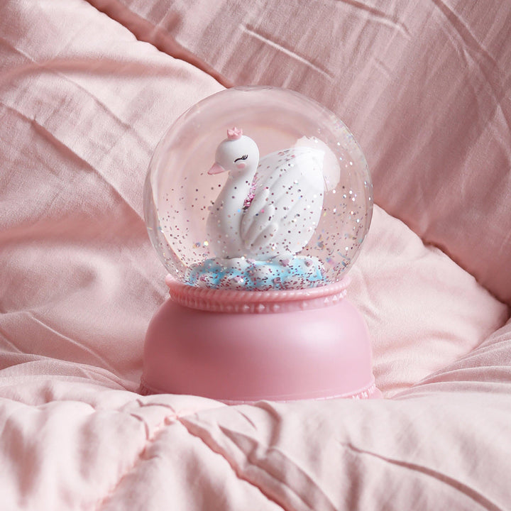 Snow Globe Light - Swan - The Crib