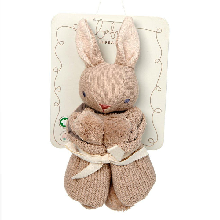Baby Threads Bunny Comforter - Cream - The Crib