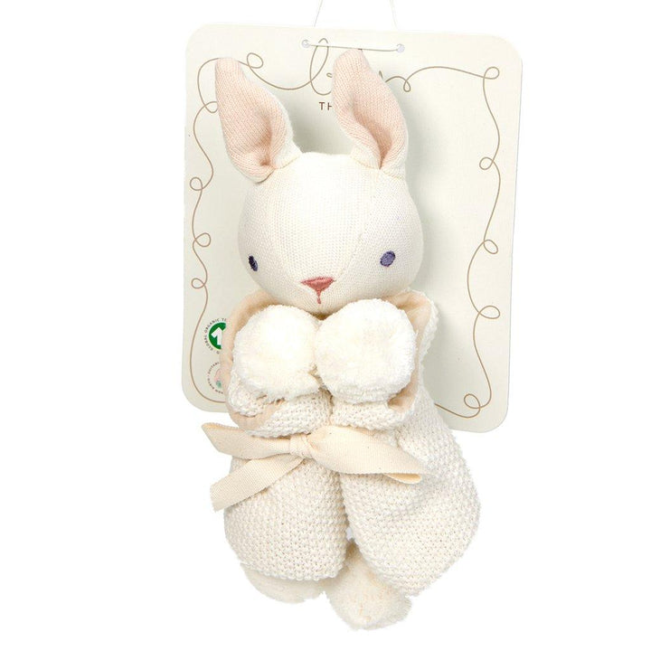 Baby Threads Bunny Comforter - Taupe - The Crib