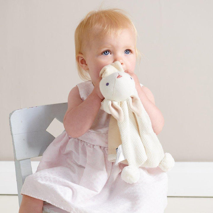 Baby Threads Bunny Comforter - Cream - The Crib