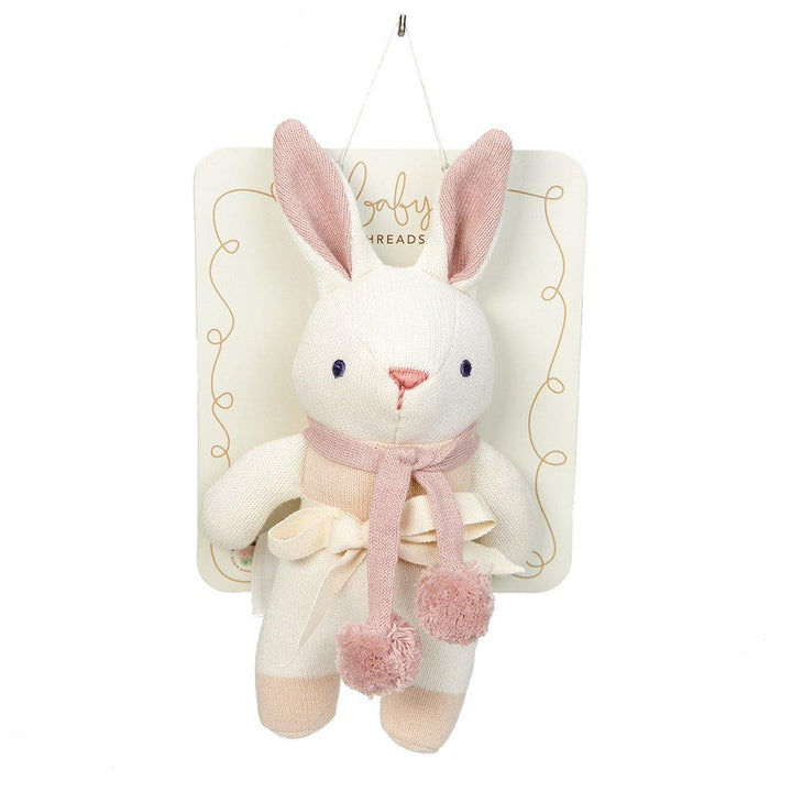 Baby Threads Bunny Rattle - Cream - The Crib