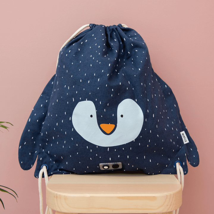 Drawstring Bag - Mr. Penguin - The Crib
